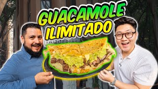 GUACAMOLE ILIMITADO en TAQUERÍA de ASADA [upl. by Kcirddot]