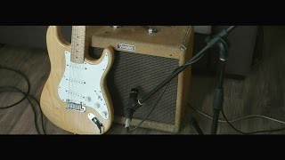 Fender Strat Ash Natural USA 1997  Fender Blues Junior Demo [upl. by Eislrahc]