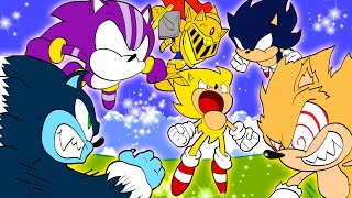 SUPER SONIC vs ALL SONIC FORMS [upl. by Lareine]