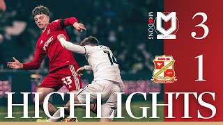 Extended Highlights MK Dons vs Swindon Town [upl. by Oiramat]