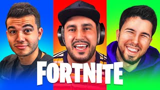 Challenge con Willyrex y bysTaXx en Fortnite [upl. by Meehahs]