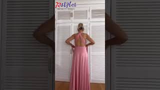 How to wear a convertible infinity dress tutorialsInfinityDresscom infinitydress fashion [upl. by Rudolfo117]