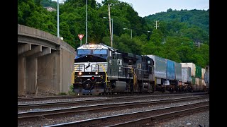 Action Packed Trio of Norfolk Southern Trains [upl. by Keriann227]