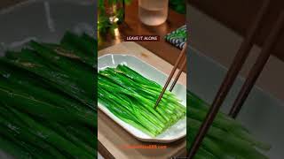 EASY GARLIC CHIVE SALAD RECIPE recipe cooking chinesefood vegetables salad [upl. by Ahsiugal827]