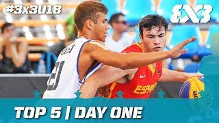 Top 5  FIBA 3x3 U18 Europe Cup 2017 [upl. by Lief]