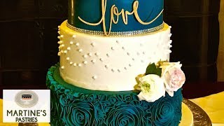 Wedding Cake Decorating  with Fondant Flowers for Your Wedding Cakes  Martines Pastries Lex KY [upl. by Johny]