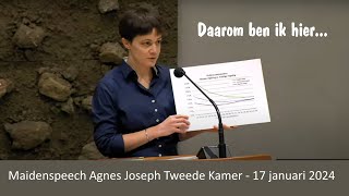 Agnes Joseph Maidenspeech Tweede Kamer 17012024 [upl. by Weinberg708]