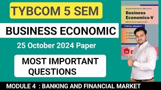 2024 Business Economic Important Question  TYBCOM 5 SEM  Economic Module 4  Jitesh Sir [upl. by Cordi125]