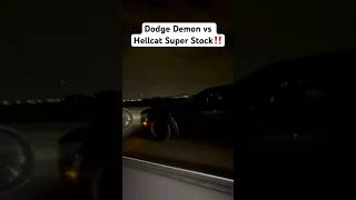 Dodge Demon vs Hellcat Redeye Super Stock [upl. by Adnam]