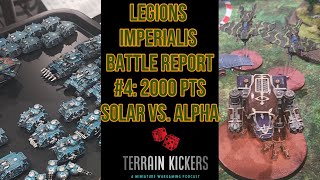 Legions Imperialis Battle Report Number 4 2000pts Solar Auxilia vs Alpha Legion [upl. by Eylloh]