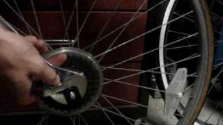 How to remove a bicycle freewheel  Build a Single Speed [upl. by Artaed]