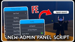 NEW  Admin Panel Script FE  ROBLOX SCRIPTS  Spam Sound Get All Tools [upl. by Artcele]