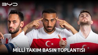 Milli Takım Basın Toplantısı  Hakan Çalhanoğlu amp Cenk Tosun amp İsmail Yüksek [upl. by Lenaj]