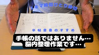 【手帳の話ではありません…】※頭の中を整理するためのアウトプット作業… [upl. by Nahtad]