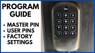 How to program and set the master pin on a Yale Keyless Lock [upl. by White]