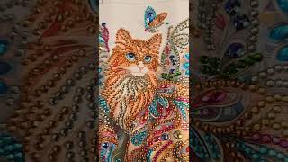 Diamond Painting Kitty Completion newcraftday [upl. by Anoyek597]