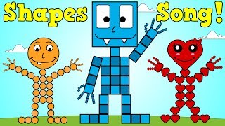 Shapes Song 3  Shapes Nursery Rhyme For Kids [upl. by Adelaida644]