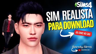 CREATE A SIM REALISTA PARA DOWNLOAD DOS 40 SIMS NO CAS  19  TS4 [upl. by Oirasor326]