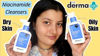 New DERMA CO Niacinamide Cleansers Review amp Demo  Dry Skin amp Oily Skin Cleansers [upl. by Ricca718]