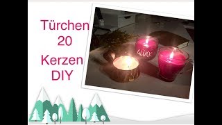 Adventskalender Türchen 20 DIY Kerzen  KreativAdvent 2018 [upl. by Shanan]