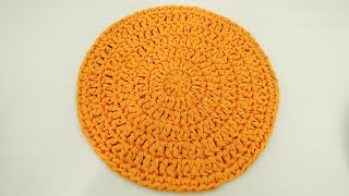 español POSA PLATO DE TRAPILLO CROCHET [upl. by Moht728]