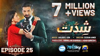 Shiddat Episode 25 Eng Sub Muneeb Butt  Anmol Baloch  Digitally Presented by PEL  29th Apr 2024 [upl. by Ger]