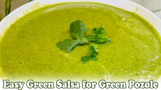 Easy Green Salsa for Green Pozole [upl. by Maclay]