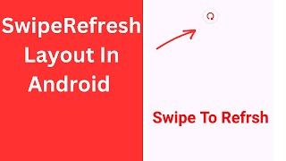 Android Studio Tutorial SwipeRefreshLayout for Refreshing Content [upl. by Camilo]