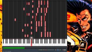 Synthesia James Shimoji  REDLINE DAY Piano Tutorial [upl. by Halfdan]