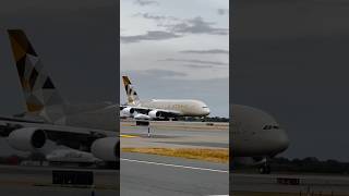 Etihad Airlines A380✈️ ❤️ takeoff to Abu Dhabi 🥰 [upl. by Kurtzman323]