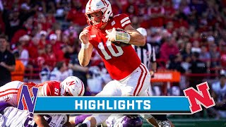 Northwestern at Nebraska  Highlights  Big Ten Football  Oct 21 2023 [upl. by Meirrak]