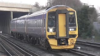 Trains At Millbrook Southampton Station  Monday 29th December 2014 [upl. by Eellehs353]