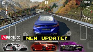 Assoluto Racing UPDATE  6 New Cars 1 Secret Car UI Options Garage Feature Veteran Mode amp More [upl. by Leerzej729]