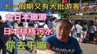 怎么十一假期又有大批游客去日本旅游了？日本排核污水你去干嘛啊 [upl. by Meadow]