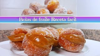 Bolas de fraile FACILES berlinesas DELICIOSAS [upl. by Acalia658]