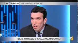 Otto e mezzo  Renzi fumo o arrosto Puntata 13032014 [upl. by Atsirt]