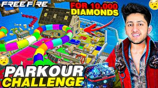 Hardest Parkour Challenge Winner Gets 50000 Diamonds 💎 Funny Challenge Garena Free Fire [upl. by Dorice]