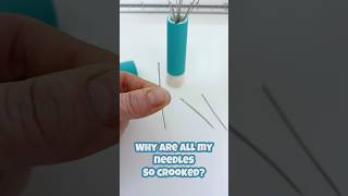 SEWING SECRET crooked needles 😅 sewing sewinghacks [upl. by Oisangi]