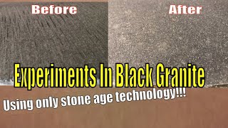 Ancient Stone Working Techniques Experiments with Black Granite on Removing Striations [upl. by Yelsew]