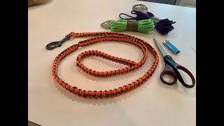 Paracord Dog Leash DIY Cobra Weave [upl. by Raddy297]