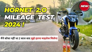 Honda Hornet 20 Mileage Test 2024  Is it Worth It  🤔 hornet2 [upl. by Amaty]