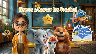 ¡Vamos a Cantar las Vocales 🎶 Aprendemos A E I O U 🐝🐘🦎 [upl. by Appledorf]