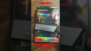 Adata USB C storage 1TB fast transfer speeds  awesome 69 phone external backup [upl. by Salim]