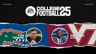 College Football 25 Gameplay  Mike Vick vs Tim Tebow [upl. by Johnson]