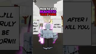 How to Use Mahitos True Form jujutsushenanigans roblox foryou shenanigans jjk jjs anime [upl. by Varuag]