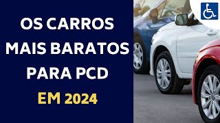 LISTA COMPLETA CARROS PCD 2024 COM TODAS ISENÇÕES [upl. by Skyla]