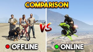 GTA 5 VS GTA ONLINE [upl. by Eustatius547]