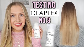 Olaplex No8 Bond Intense Moisture Mask Review amp Demo  Rosie Eva Millard [upl. by Ahsikram52]