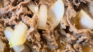 How to make a yoshinoya beef bowl Gyudon [upl. by Audras140]