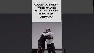 Coach Prime and shares an emotional moment with Nikhil Webb Walker who found out he has lymphoma [upl. by Sidalg]